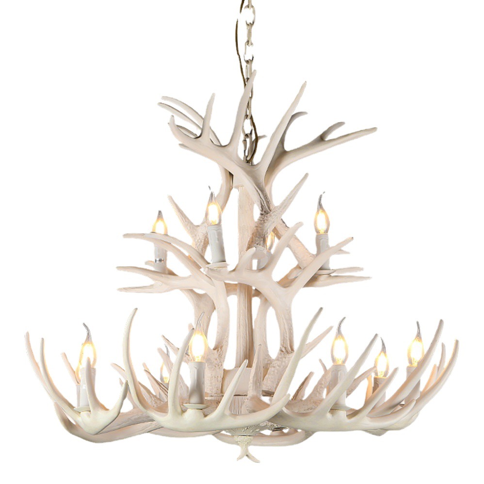 Source manufacturers American retro industrial style antler chandelier hot pot shop clothing store living room dining room bar chandelier