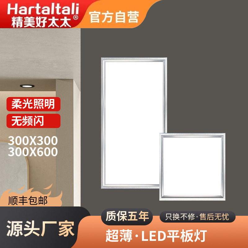 Exquisite Good Wife Kitchen Light 48W Integrated Ceiling Led Flat Panel Light Aluminum Buckle Ceiling Panel Light 30×60cm