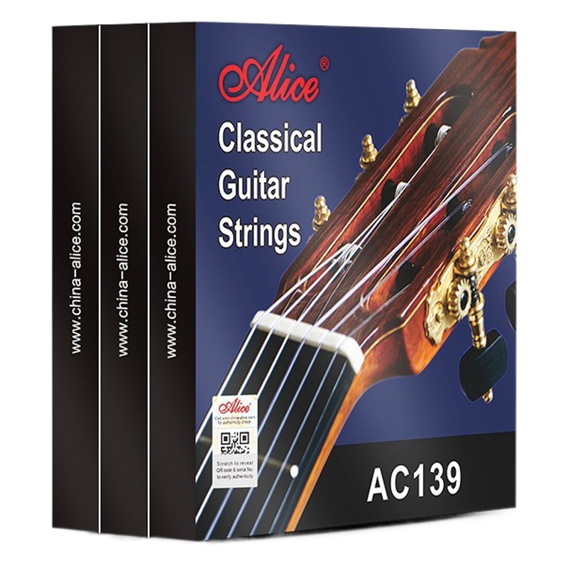 Genuine Alice Classical Guitar Strings Solo Series Ac139 Material High-End Silver-Plated Classical Guitar Strings Set