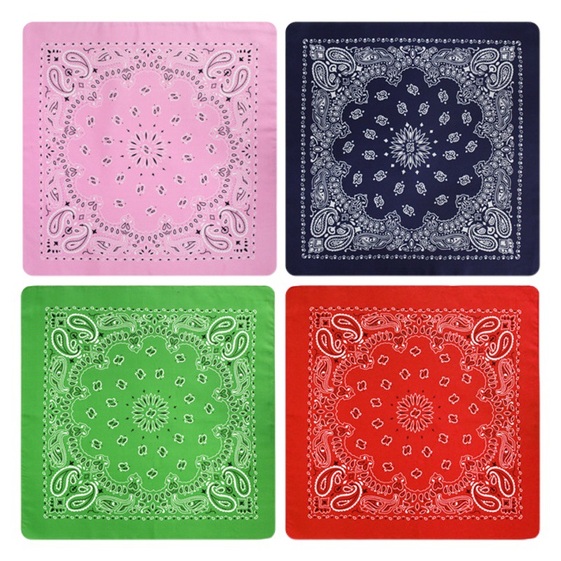 American West Coast Magic Hip Hop Riding Turban Hip Hip Hip Hop bandana Double Cashew Double Worm Square Scarf Wholesale