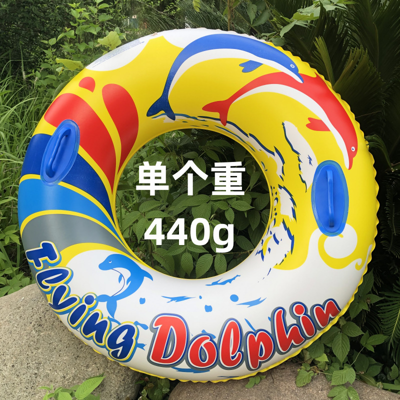 Picture of Factory hot-selling inflatable swimming ring swimming ring thickened adult floating ring letter Bai shell swimming ring
