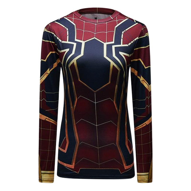 Autumn and winter New Ladies Fitness clothes compression long sleeve sports tights digital printing factory direct sales