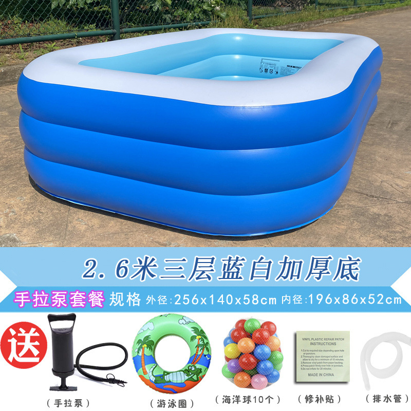 Picture of Inflatable Swimming Pool for Children Thickened Household Extra Large Baby Baby Adult Bath Pool Foldable