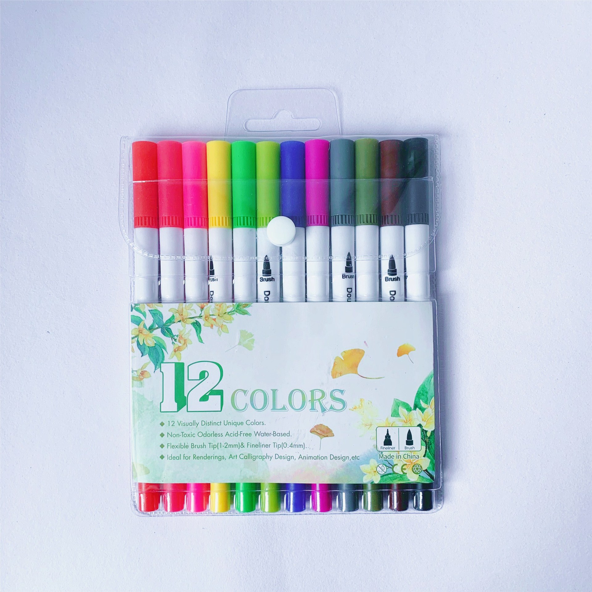 Picture of Amazon Double-Headed Hook Pen Color Marker Pen Soft-Head Watercolor Pen Art Supplies Children's Gift Painting Set