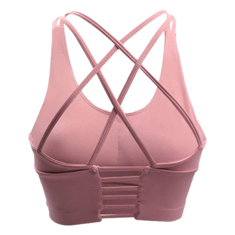 Thin Horizontal Strap Fitness Bra Sexy Yoga Beautiful Back Sling Bra All-In-One Running Bubble Wrap Push-Up Sports Vest