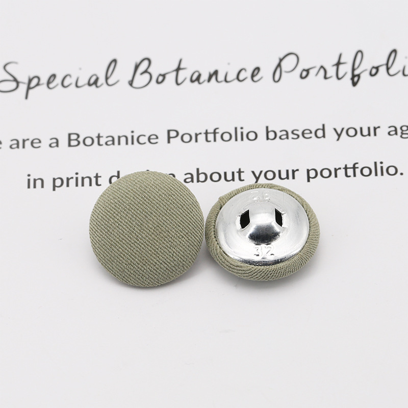Picture of Colorful Round Cloth-Covered Buttons Woolen Outwear Outwear Cloth-Covered Buttons Shirt Shirt Buttons Windbreaker Cloth-Covered Buttons