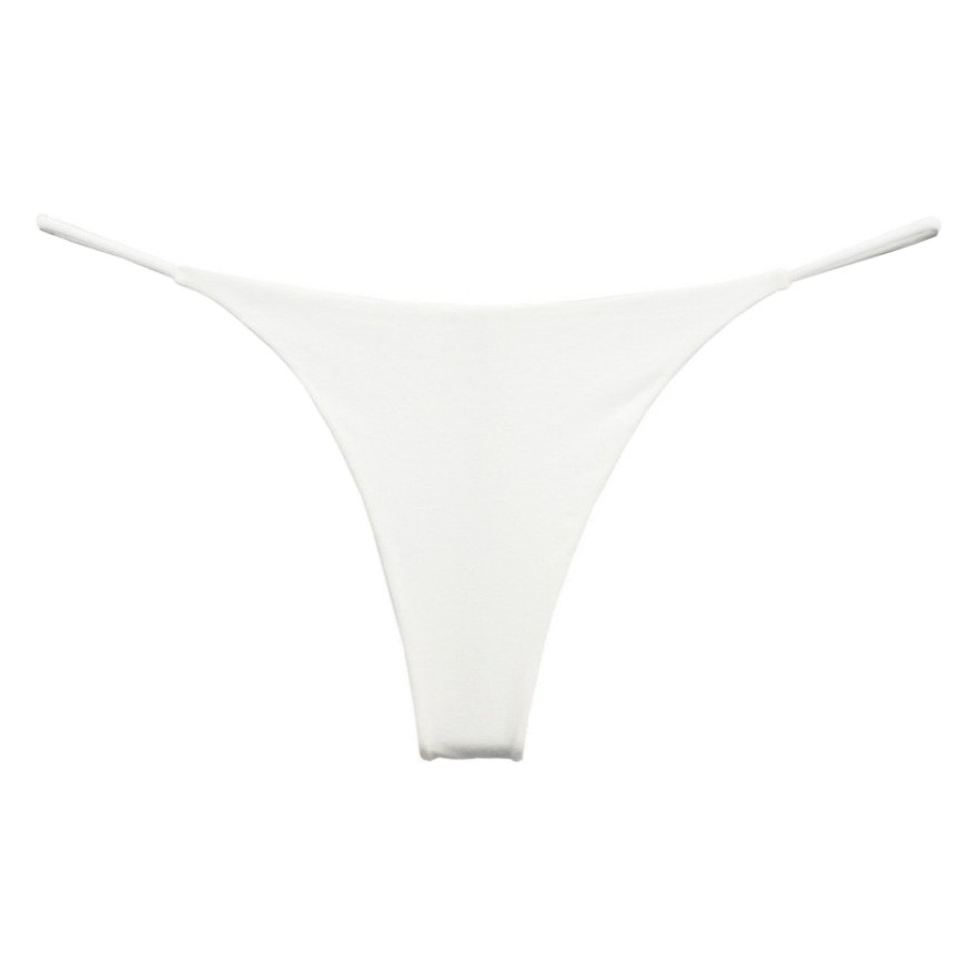 New European and American Foreign trade cross-border lace-up sexy underwear thong women's low waist underwear double-layer bikini underwear