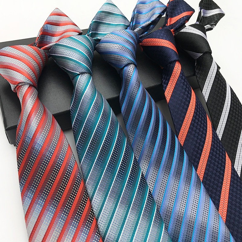 Picture of Factory Ready Supply 2025 New Polyester Jacquard Fashion Plaid Tie Formal Tie