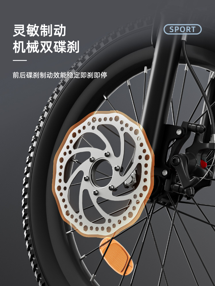 Picture of Children's Bicycles 6-10-12-16 Years Old, Boys and Girls, Medium and Large Kidsren's Double Disc Brake Variable Speed Mountain Bike Pedal Bicycle