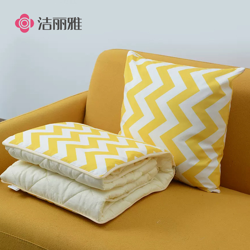 Jieliya pillow quilt dual-use office living room nap blanket car waist pillow home pillow fluff with pillowcase