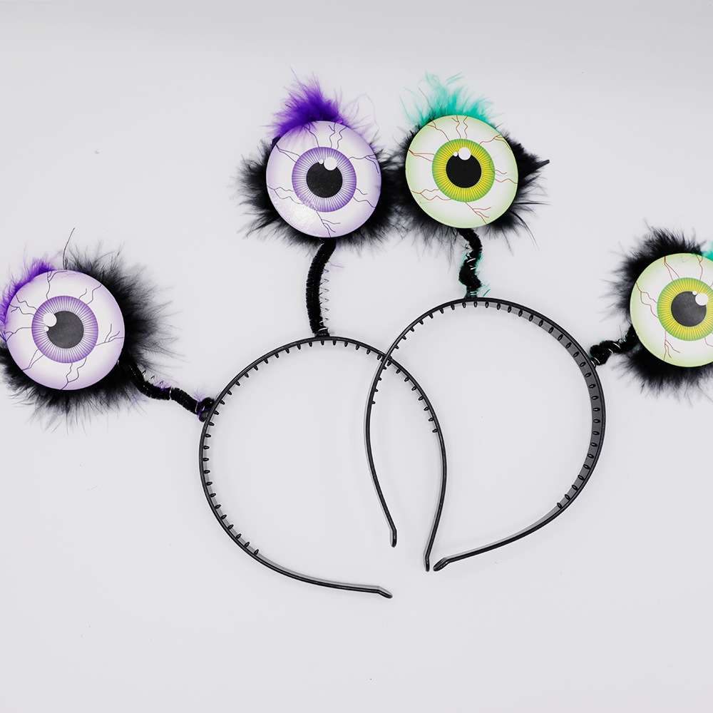 Picture of Big Eyes Halloween Hairband Party Exaggerated Decoration Spring Ghost Festival Masquerade Horror Atmosphere Props Cross Border