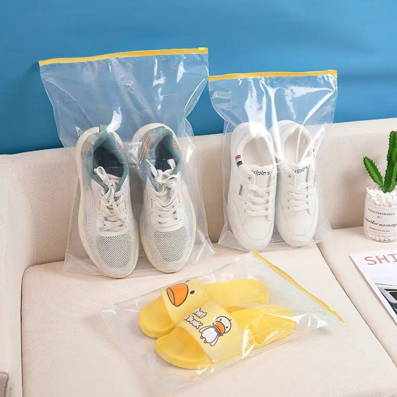 Refrigerator Fresh-keeping Sliding Lock Type Sealed Bag Dustproof and Moisture-proof Clothes Shoes Storage Bag Travel Hotel Clothing Zipper Bag