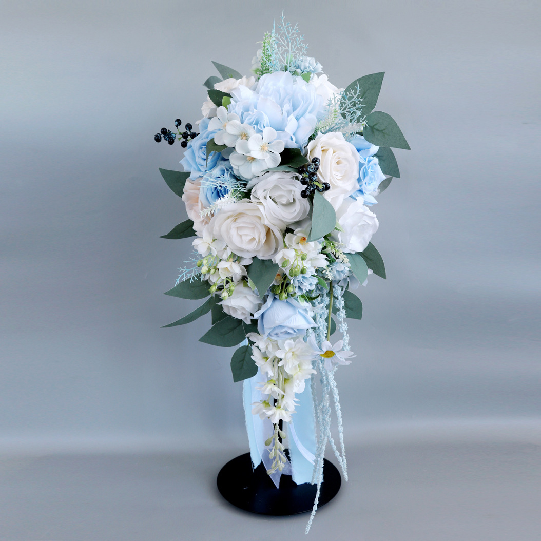 Simulation Rose Bride Drops Holding Flowers Outdoor Wedding Photography Props Wedding Scene Arrangement Floral Art Amazon