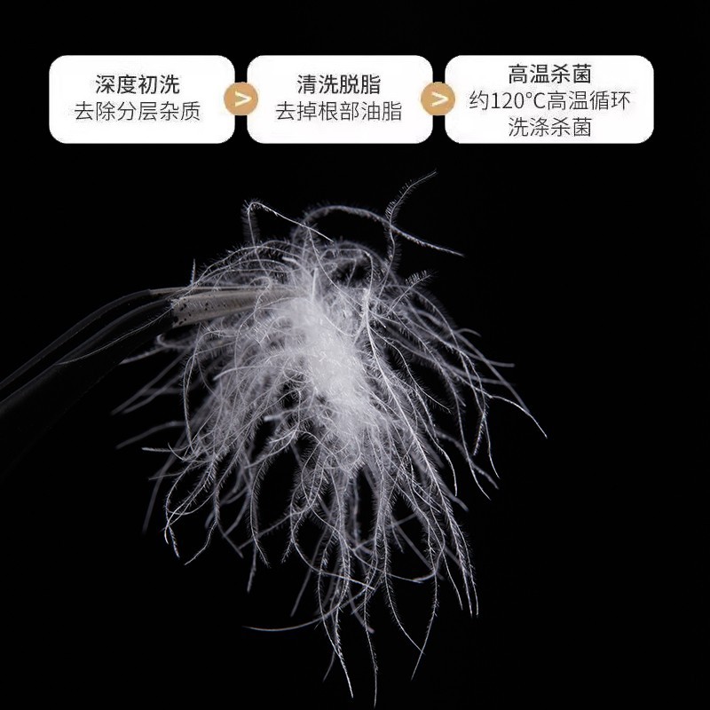 Picture of 90 White Duck Down New National Standard Pure White Big Down High Fluffy Down Jacket Filler Wholesale in Bulk