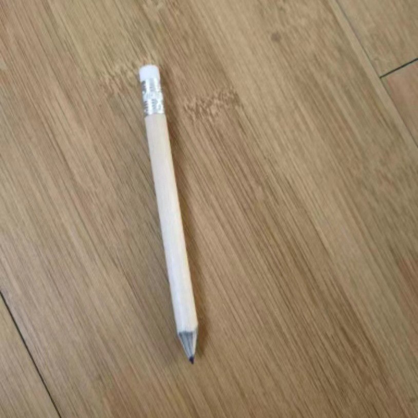 Picture of Log Short Pencil with Eraser Golf Pencil Hexagonal Round Club Hotel Conference Pencil