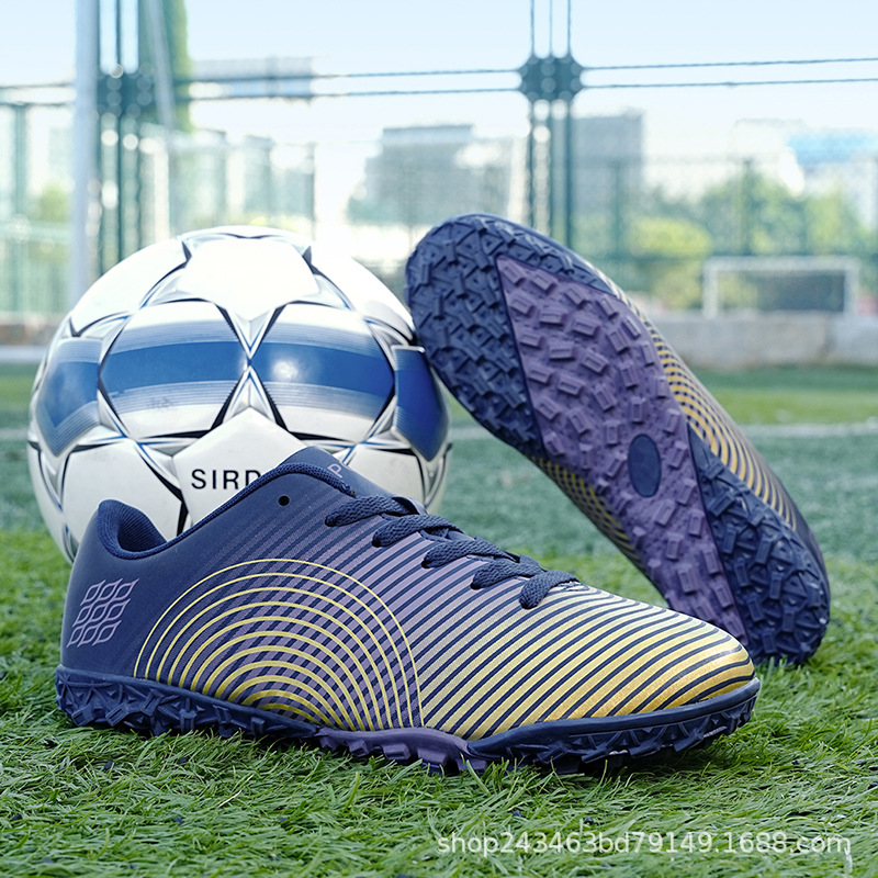 Picture of Factory straight hair football shoes broken nails TF breathable artificial grass football shoes professional competition training shoes cross-border style