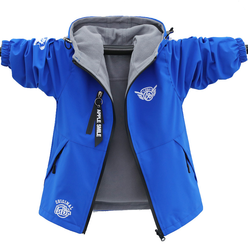 Picture of Boys Wear Overcoat 2025 New Spring and Autumn Dress fleece-lined Top Children's Double-sided Cardigan