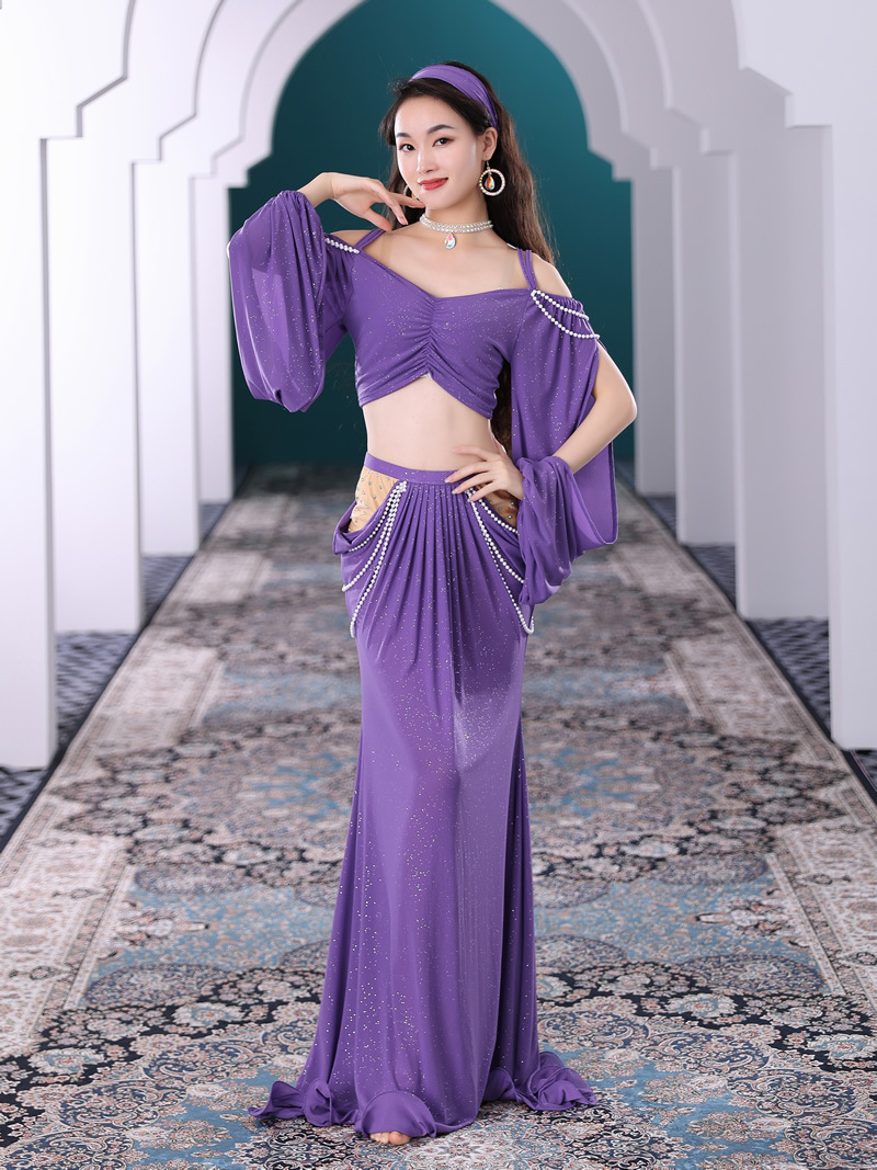 Belly Dance Autumn New Practice Clothes Court Beginners Oriental Dance Dress Women Practice suit 5065