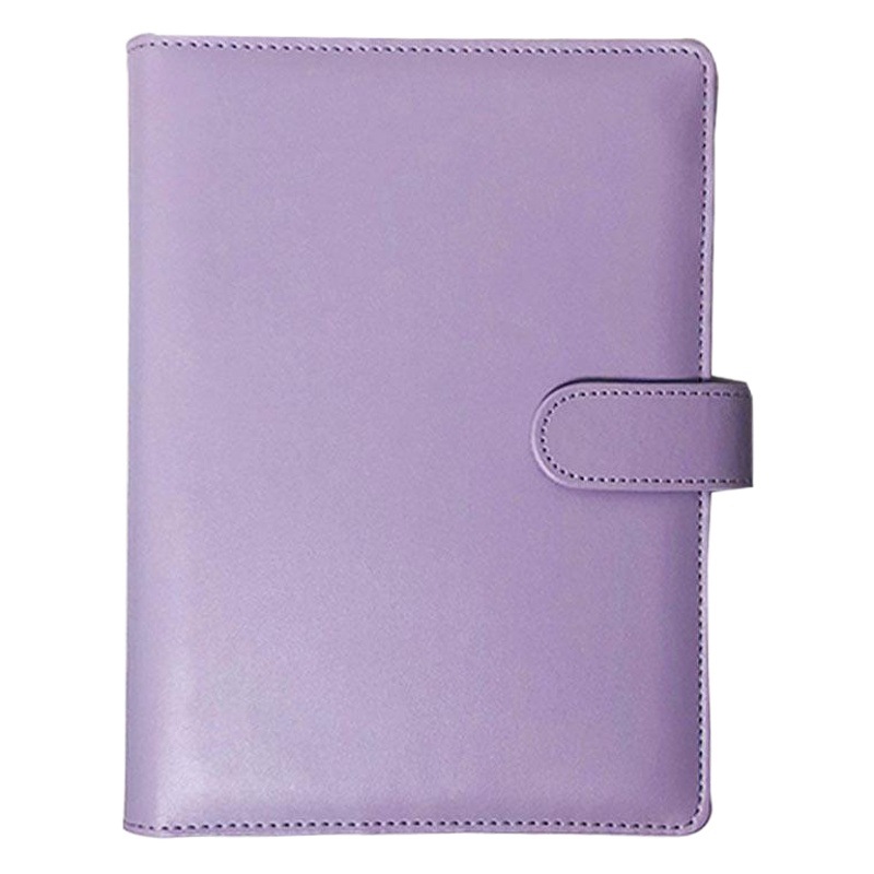 Picture of A5 Macaron Pure Color Loose-Leaf Book Pu Shell Conference Notepad Hand Ledger Notebook Stationery Simple Business Style