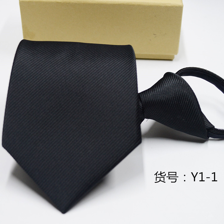 Picture of Men's Easy-To-Pull Casual Zipper Tie New Korean Style Professional Formal Wear Convenient Lazy Tie Ready for Sale