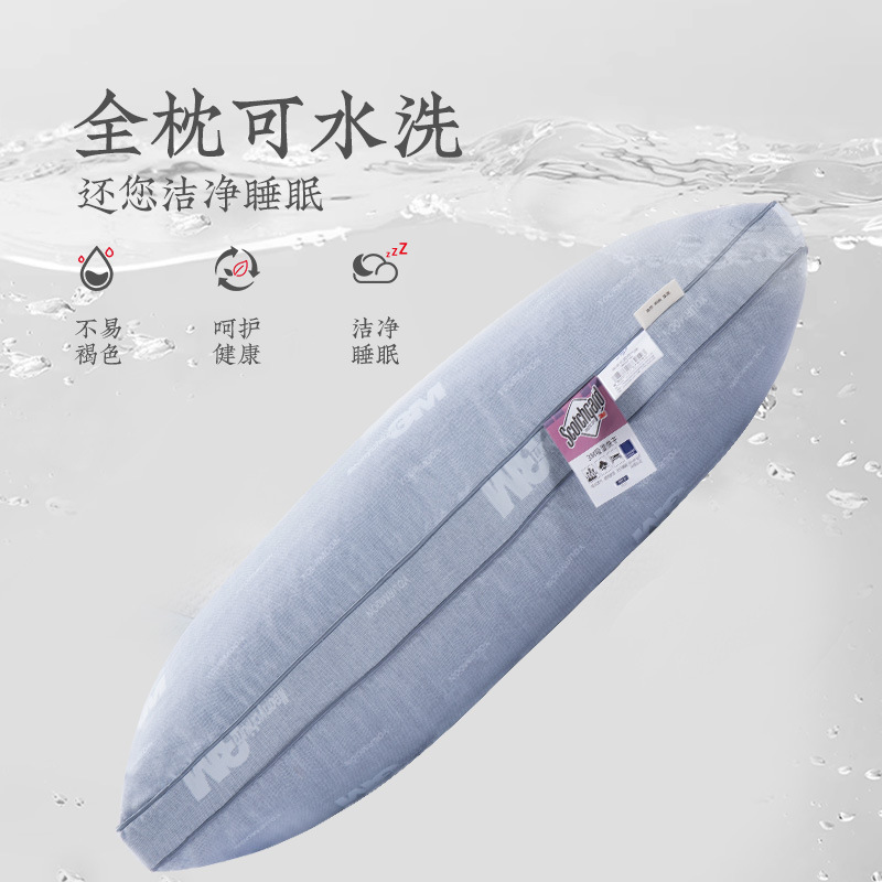 Picture of Yuanmeng Pillow Moisture-Absorbing, Dry and Breathable Pillow Single Single Pack Pillow Core Wholesale Delivery Neck Protector Soft Side Sleeping