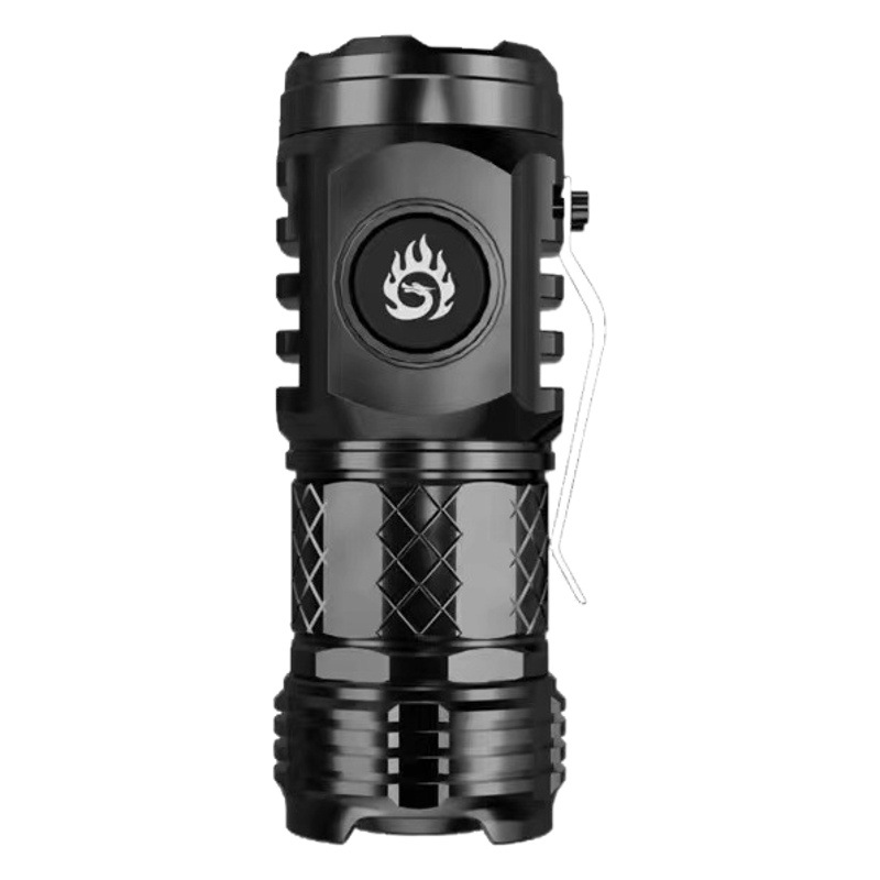 Three-Eyed Little Monster Bright Flashlight Ultra-Bright Mini Portable Led Multi-Function Magnet Charging Home Outdoor