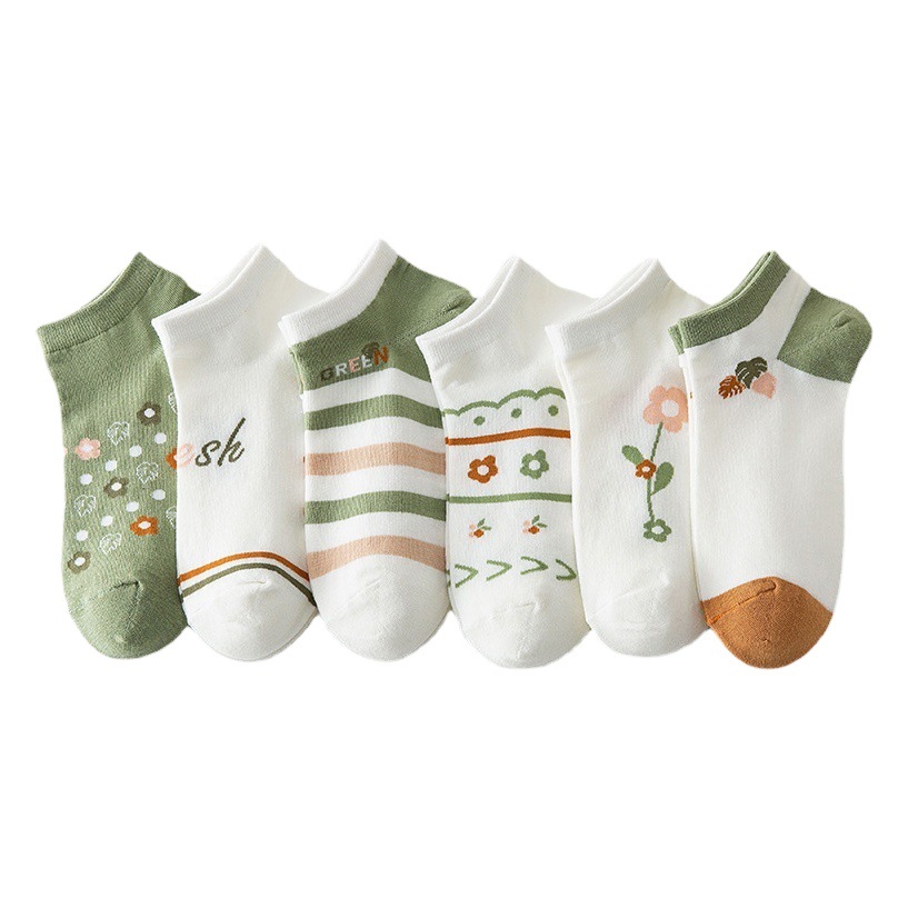 Socks Women's Short Socks Shallow Mouth Summer Thin Ins Trendy Internet Celebrity Style Low-Cut Spring & Fall Short Boat Socks Girls' Socks