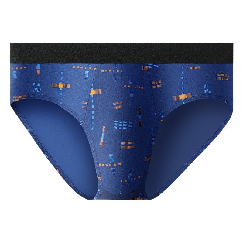 Men's Cotton Underwear Men's Summer Sports Breathable Briefs Men's Fashionable Printed Cotton plus size Underpants Thin