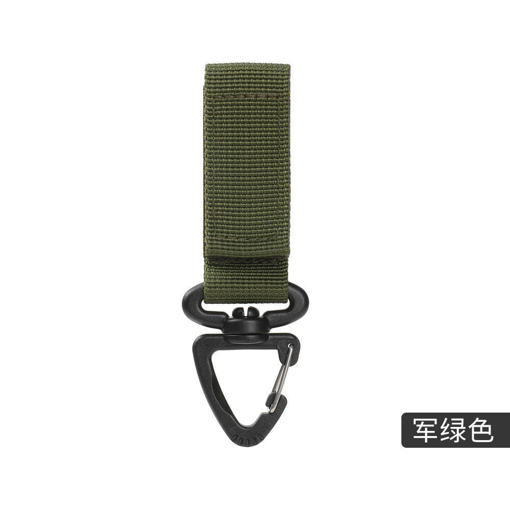 Picture of Outdoor Tactical 360-degree rotating triangle buckle multifunctional carabiner D-type hanging ring keychain