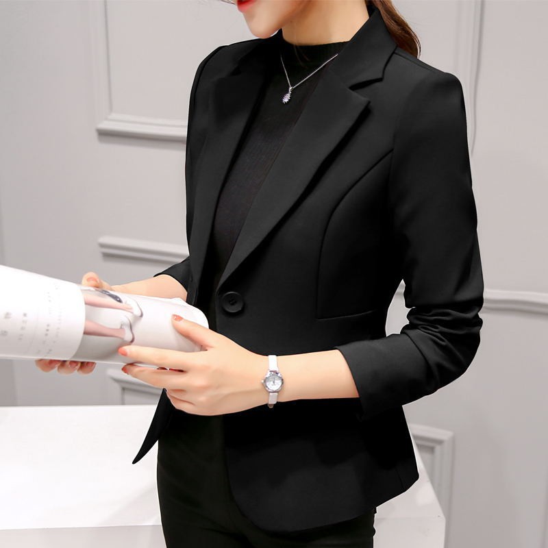 Picture of Small Suit Women's 2025 New Spring Clothes Women's Casual All-match Suit Long-sleeved Korean-style Slim-fit Slimming Short Jacket