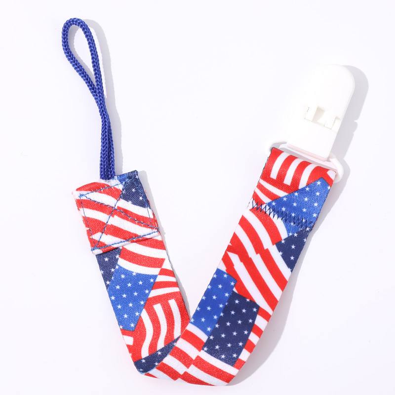 Picture of Factory in stock direct double-sided floral pacifier chain baby toy teether anti-drop chain lanyard baby anti-drop strap