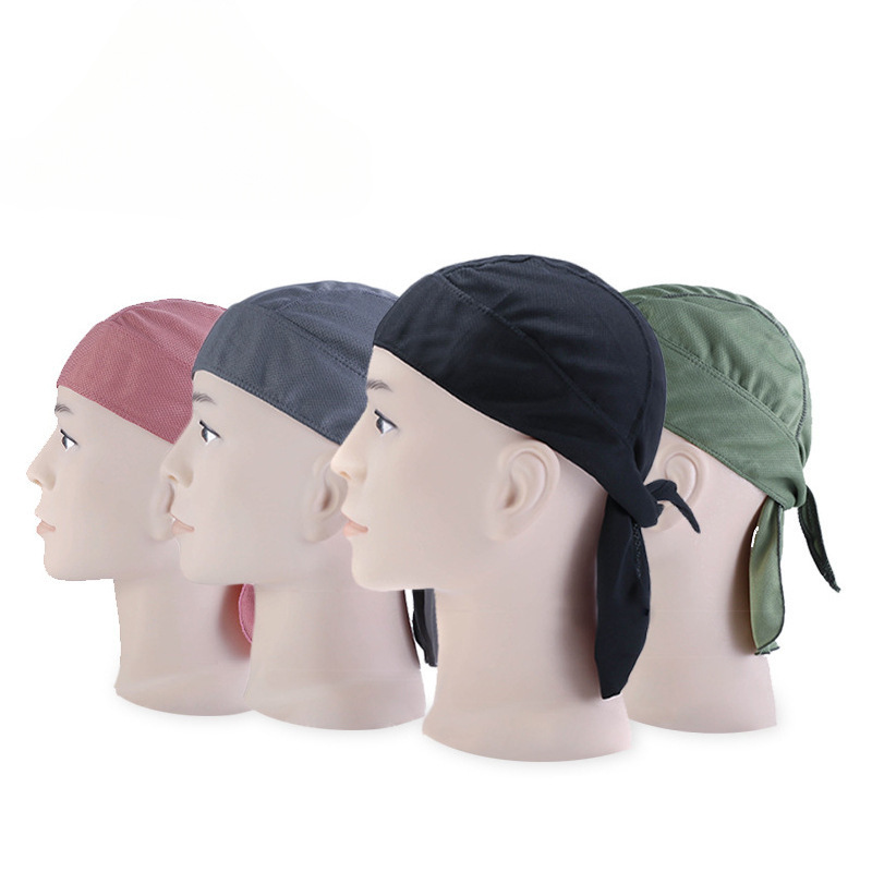 Outdoor Riding Pirate Hat Quick-drying Sports Headscarf Summer Thin Sweat-wicking Breathable Sunscreen Headwear Pirate Headscarf