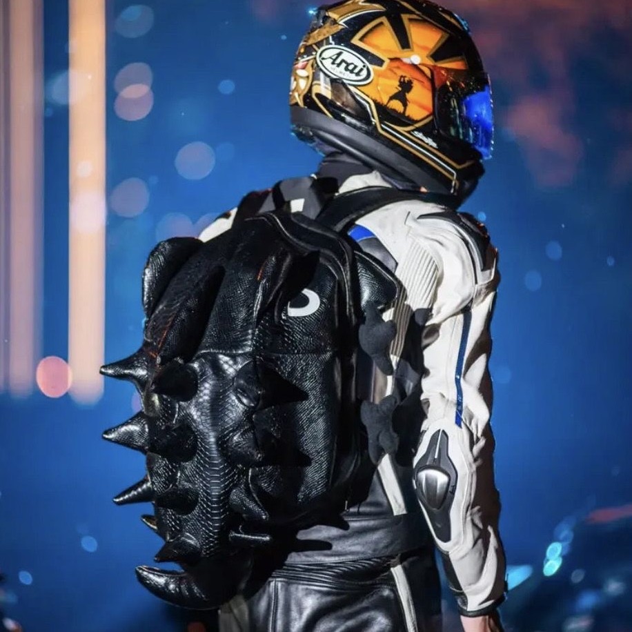 Cycling bag can hold full helmet shark backpack waterproof backpack motorcycle equipment backpack personality rider bag for men and women