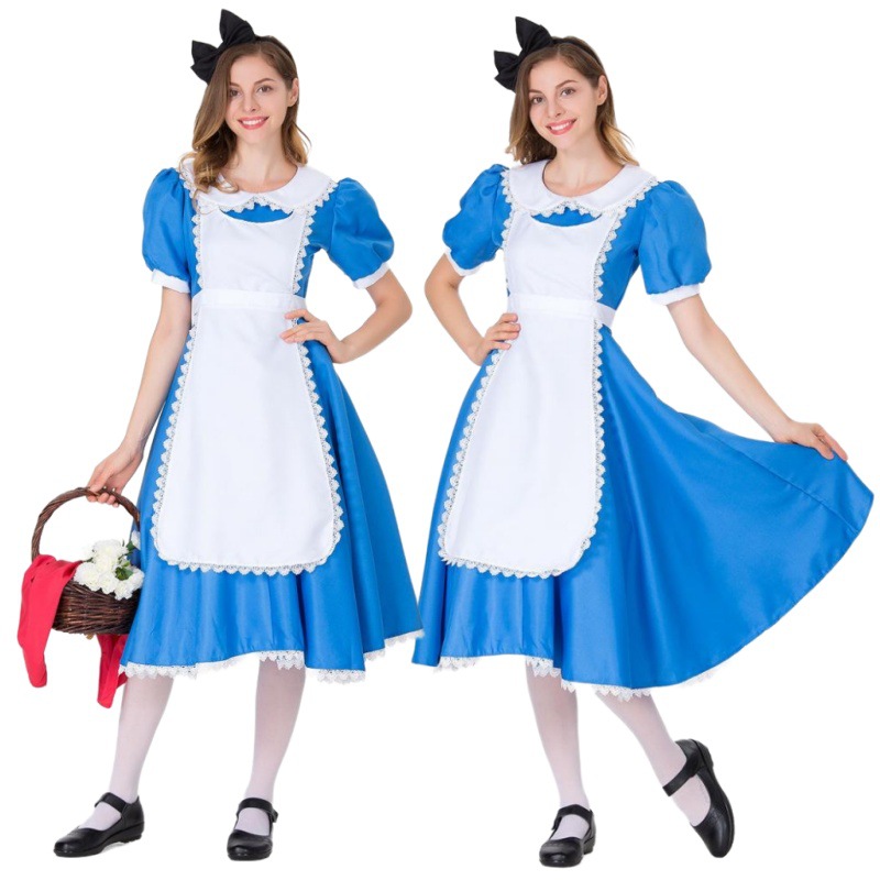 Picture of Foreign Trade European and American Women's Dress Halloween Cos Costume Alice Maid Costume Stage Performance Costume Women's Clothing
