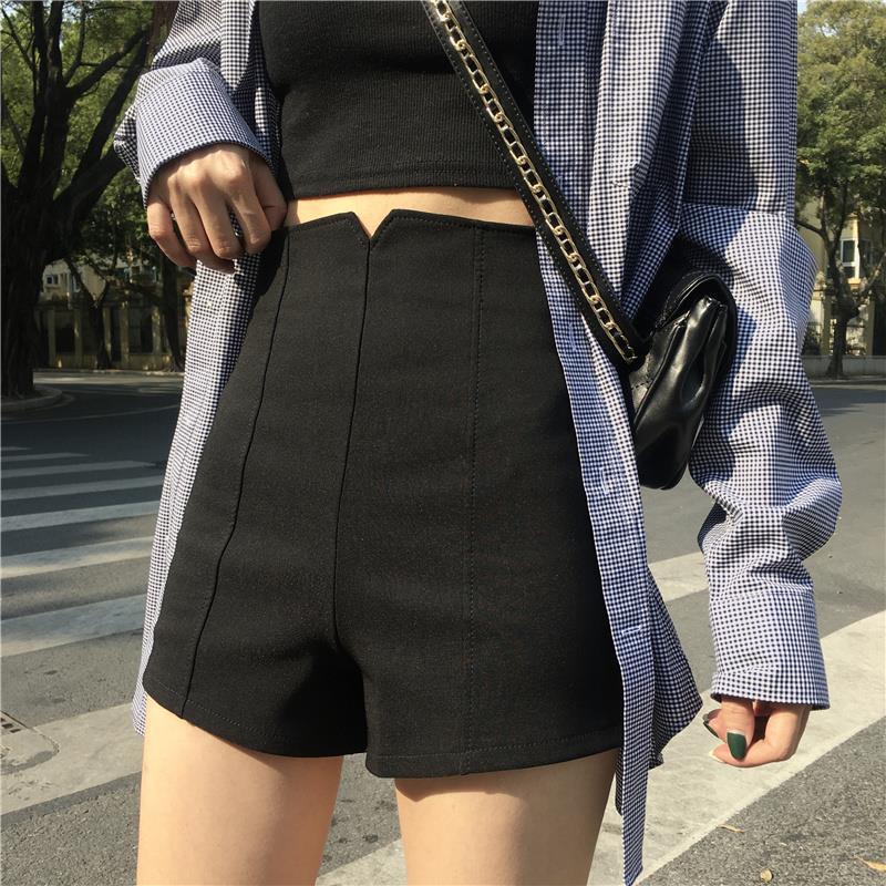 plus size Shorts Women's 2021 Summer New Stretch A- shaped Wide-leg Shorts High Waist Casual Pants Slim-fit Slimming Hot Pants
