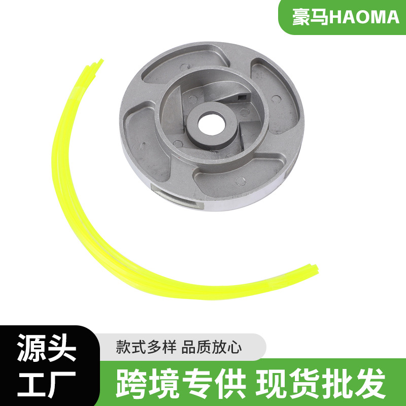 Factory in stock lawn mower accessories straw nylon straw rope iron plate durable non-disassembly straw wholesale