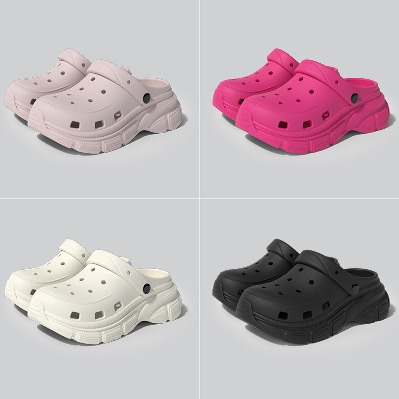 Torre Cave Shoes Women's Summer Height-increasing Thick-soled Sandals Men's Soft-soled Beach Shoes Women's Sports Sandals for Couple