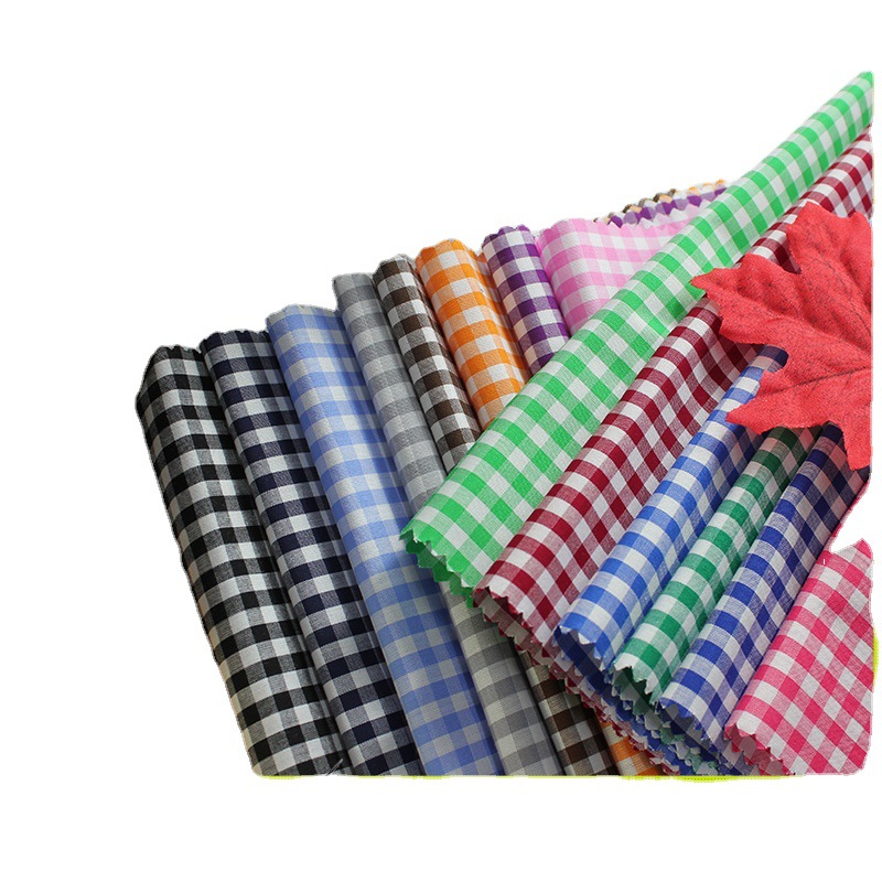 Picture of Manufacturer Wholesale Cotton Square Plaid 100% Plaid Skirt Shirt Pet Cloth for Clothing Fabric