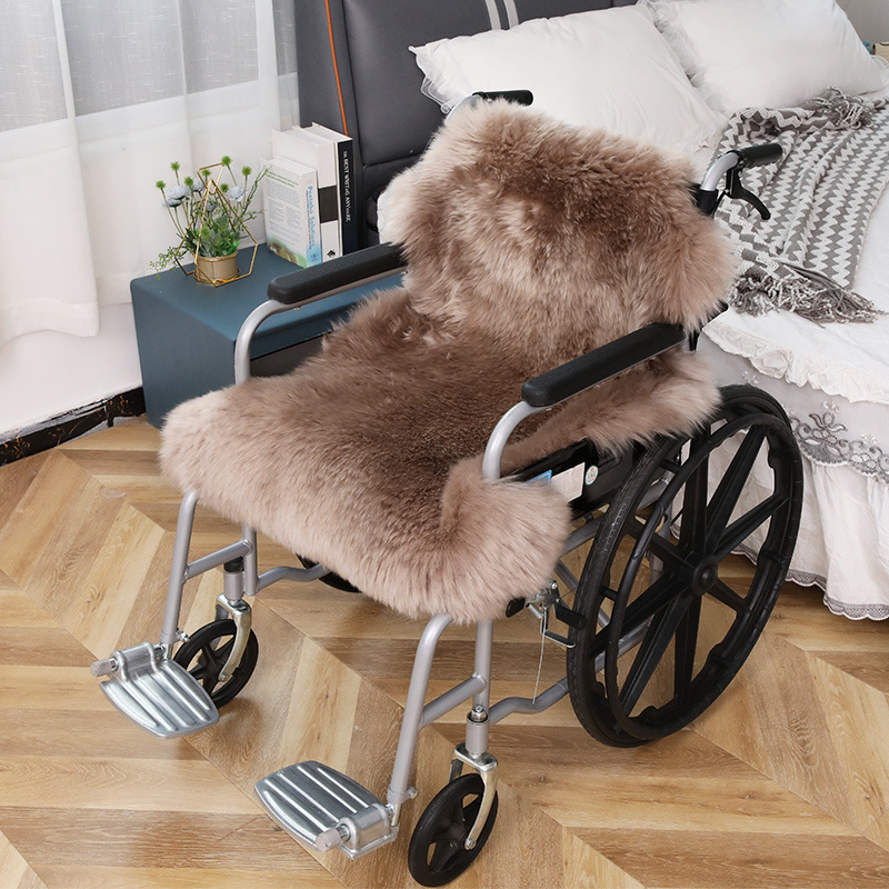 Picture of Wool Wheelchair Cushion Fur Integrated Sofa Cushion Living Room Bedroom Floor Mat Thickeneded Plus Logo Chair Cushion Wholesale