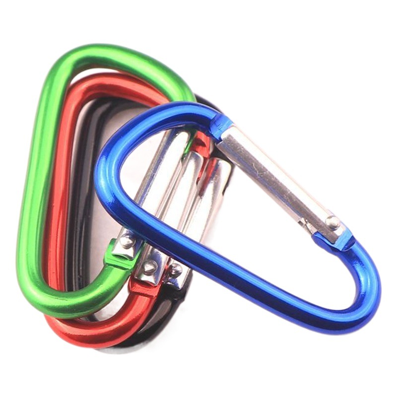 Picture of Manufacturer Wholesale No. 5 D-Shaped 4.0 Line Thick Aluminum Alloy Carabiner Outdoor Camping Style Backpack Headphone Equipment Hanging Buckle