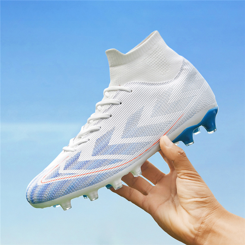 2025 New Football Shoes for Men and Women Ag Long Spikes and Broken Spikes Youth Anti-Slip Training Shoes Student Fashion Shoes