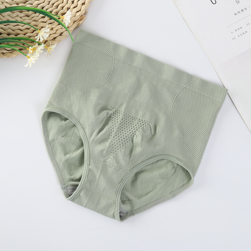 Picture of Graphene Honeycomb Seamless Seamless Breathable Women's High Waist Tummy Lifting Buttocks Shaping Briefs Underwear for Women