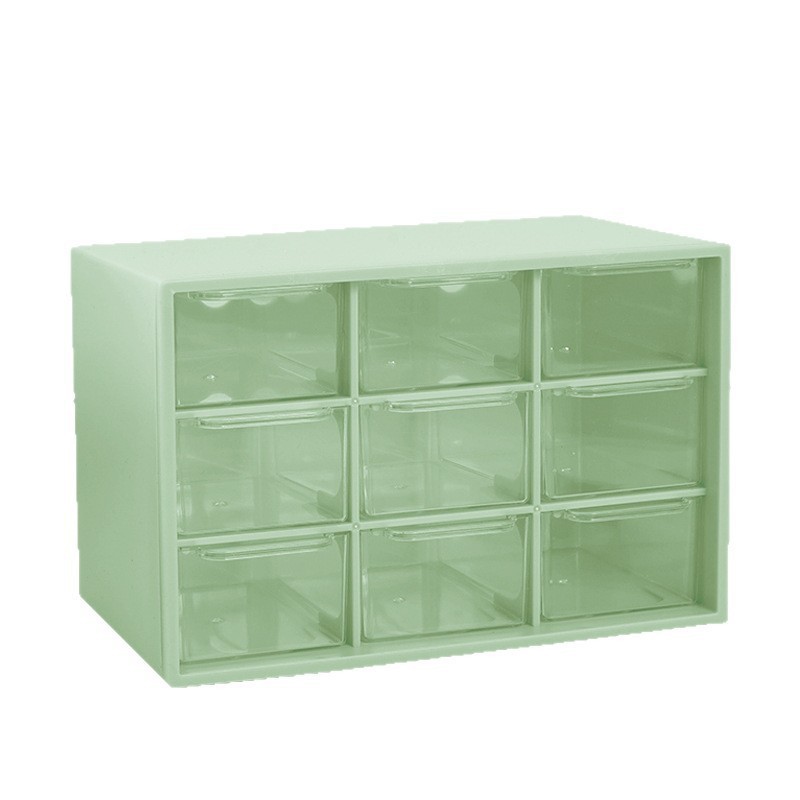 Picture of Nine-Grid Storage Box Desktop Ins Millet Storage Beaded Multi-Grid Tape Cute Compartment Storage Box for Female Students