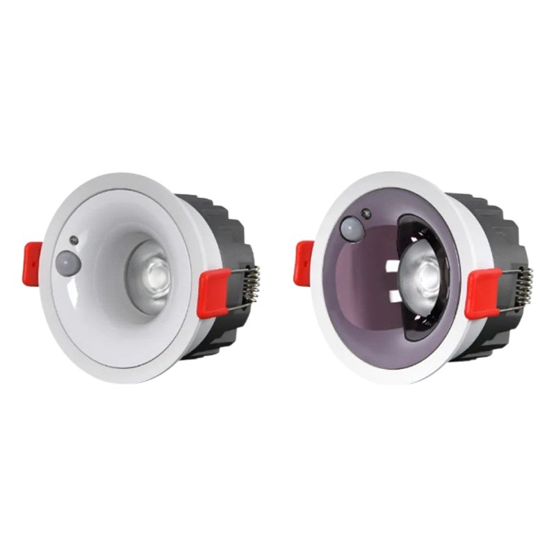 Ultra-thin embedded induction lamp human body induction corridor corridor lamp toilet entrance lamp narrow frame anti-glare spotlight