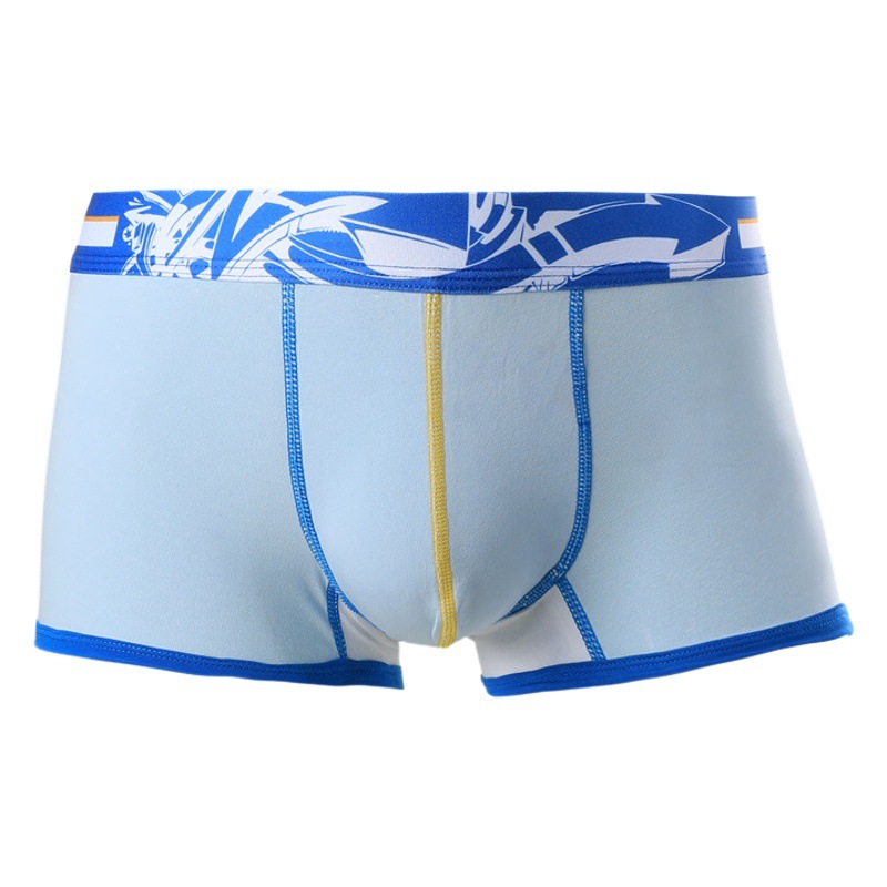 Men's Underwear Men's Pure Cotton Boxer Youth Fashionable Personalized Four-Corner Underwear Men's Sports Comfortable Short Bottom Underwear