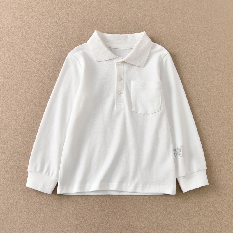 Picture of Distribution generation school uniforms costumes Joker export Japan long sleeve T-shirt white student T-shirt men's base shirt