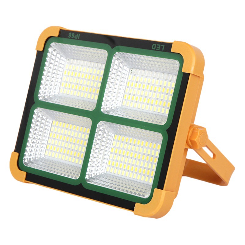 Multi-functional solar stall emergency light outdoor camping light lighting Light super bright rechargeable led flood light