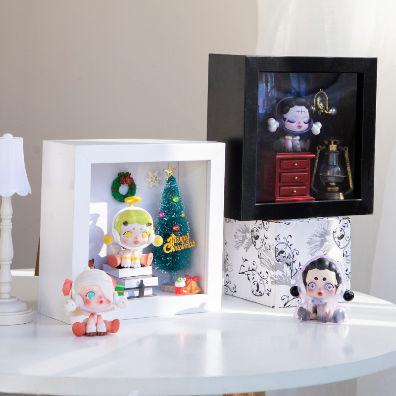 Picture of Bubble Mart storage box display box doll display cabinet wall landscape three-dimensional transparent hand-made blind box storage photo frame
