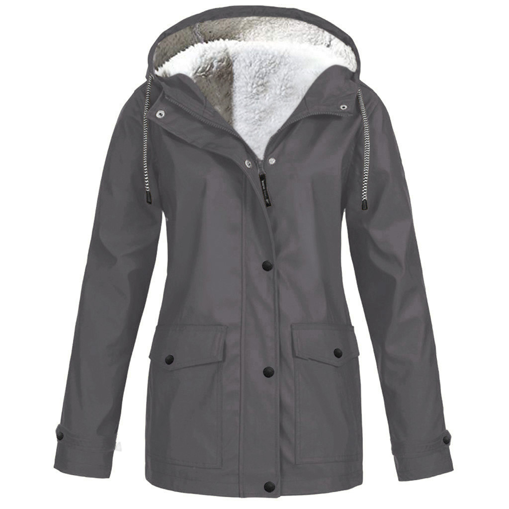 Picture of 2022 Amazon ebay Explosions European and American Autumn and Winter fleece-lined Jacket Outdoor Mountaineering Suit Hooded Jacket Rustic Jacket