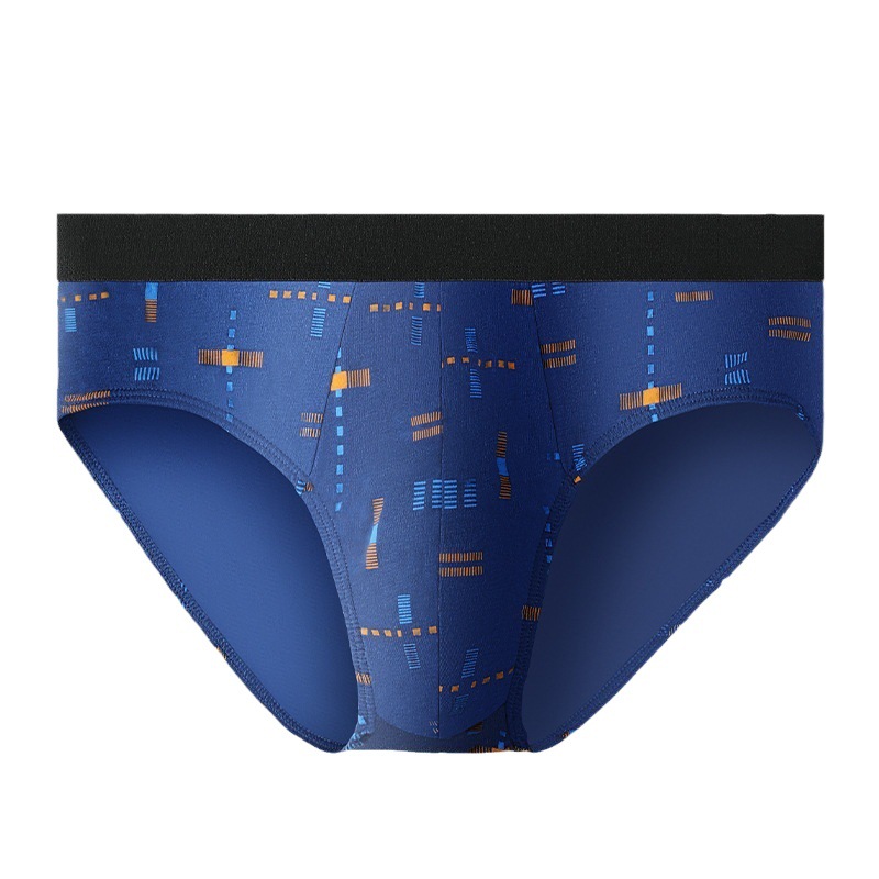 Men's Cotton Underwear Men's Summer Sports Breathable Briefs Men's Fashionable Printed Cotton plus size Underpants Thin